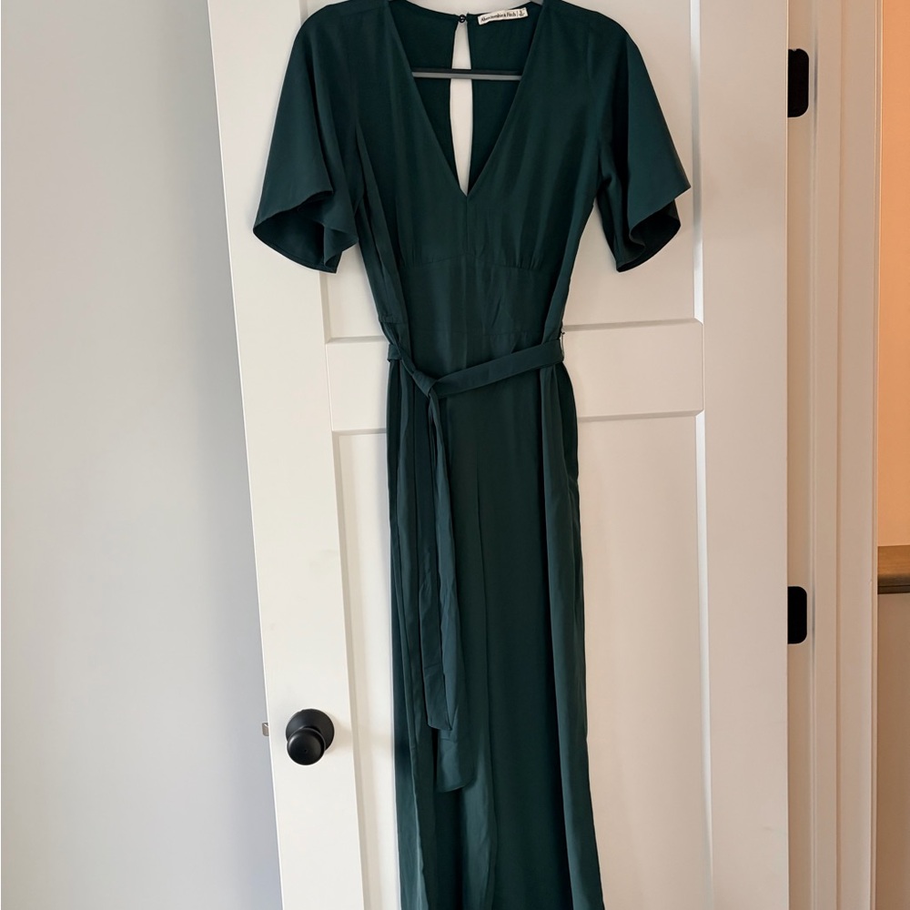 Abercrombie & Fitch Dark Green Jumpsuit